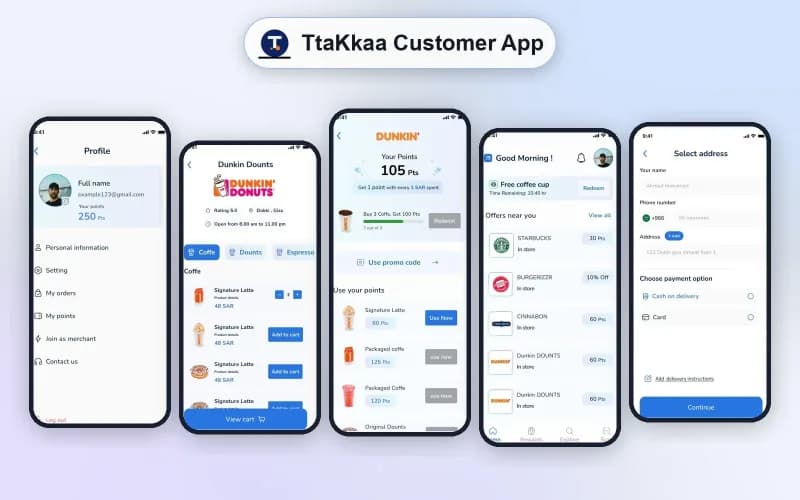 تطبيق TtaKkaa Customers — تجربة شراء وولاء سلسة